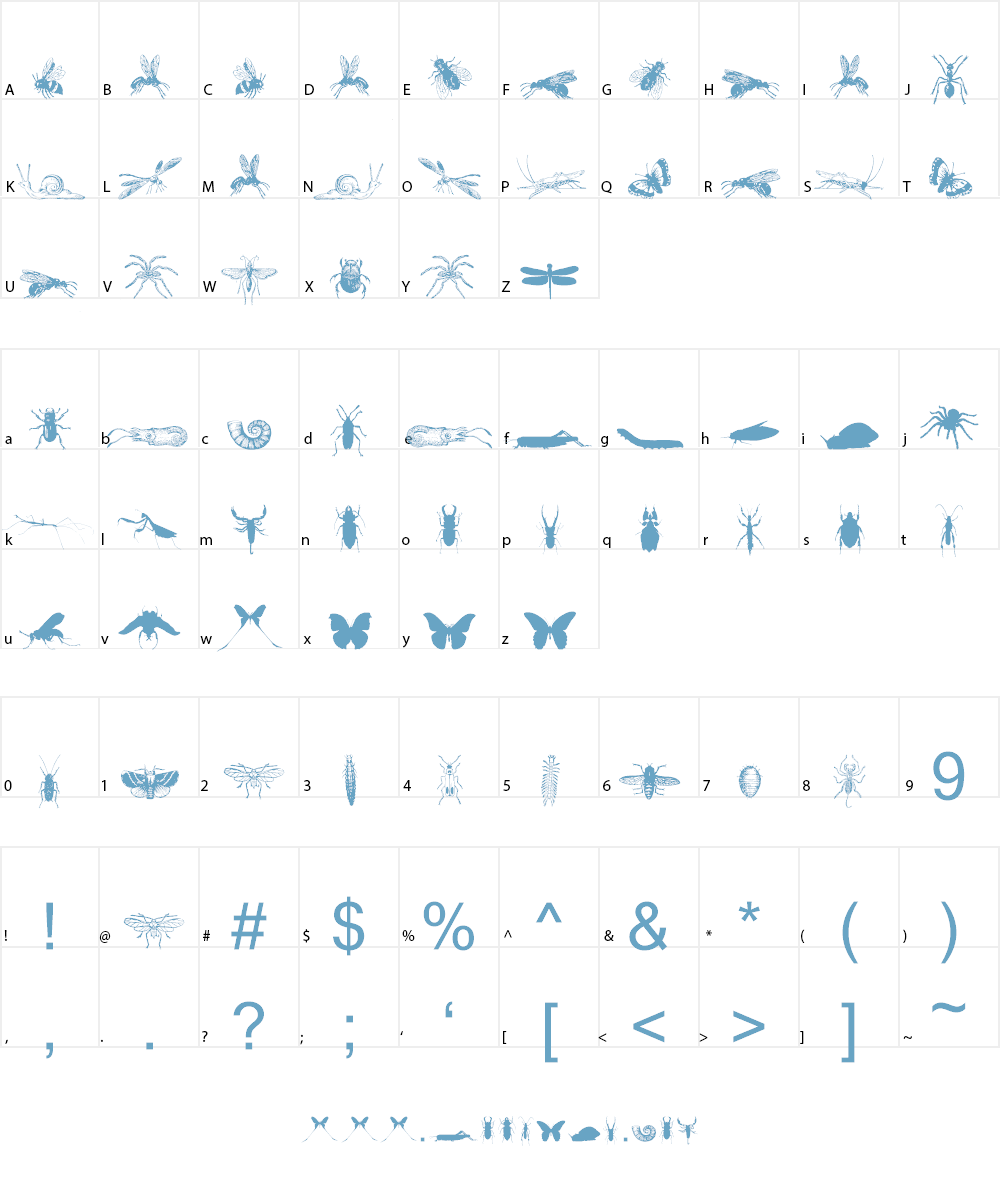 Grissom Free Font Character